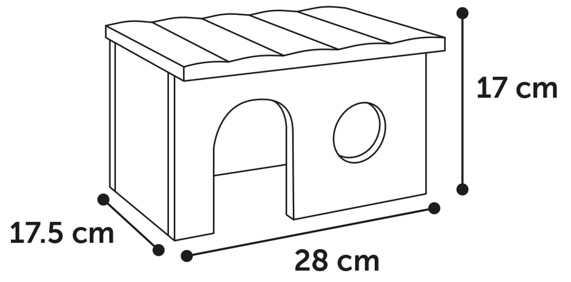 Flamingo Small animal house Howy Brown