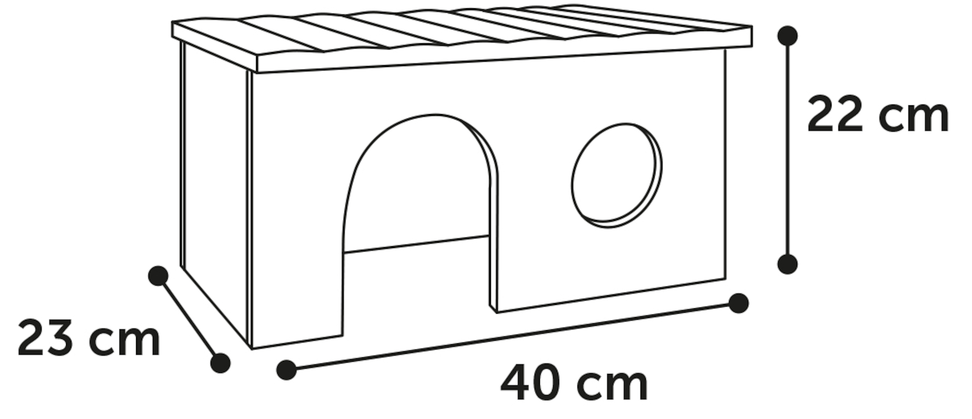 Flamingo Small animal house Howy Brown