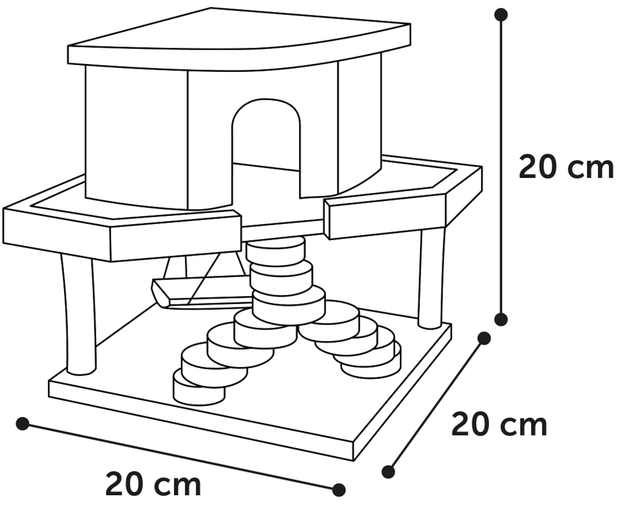 Flamingo Small animal house Hansy Brown