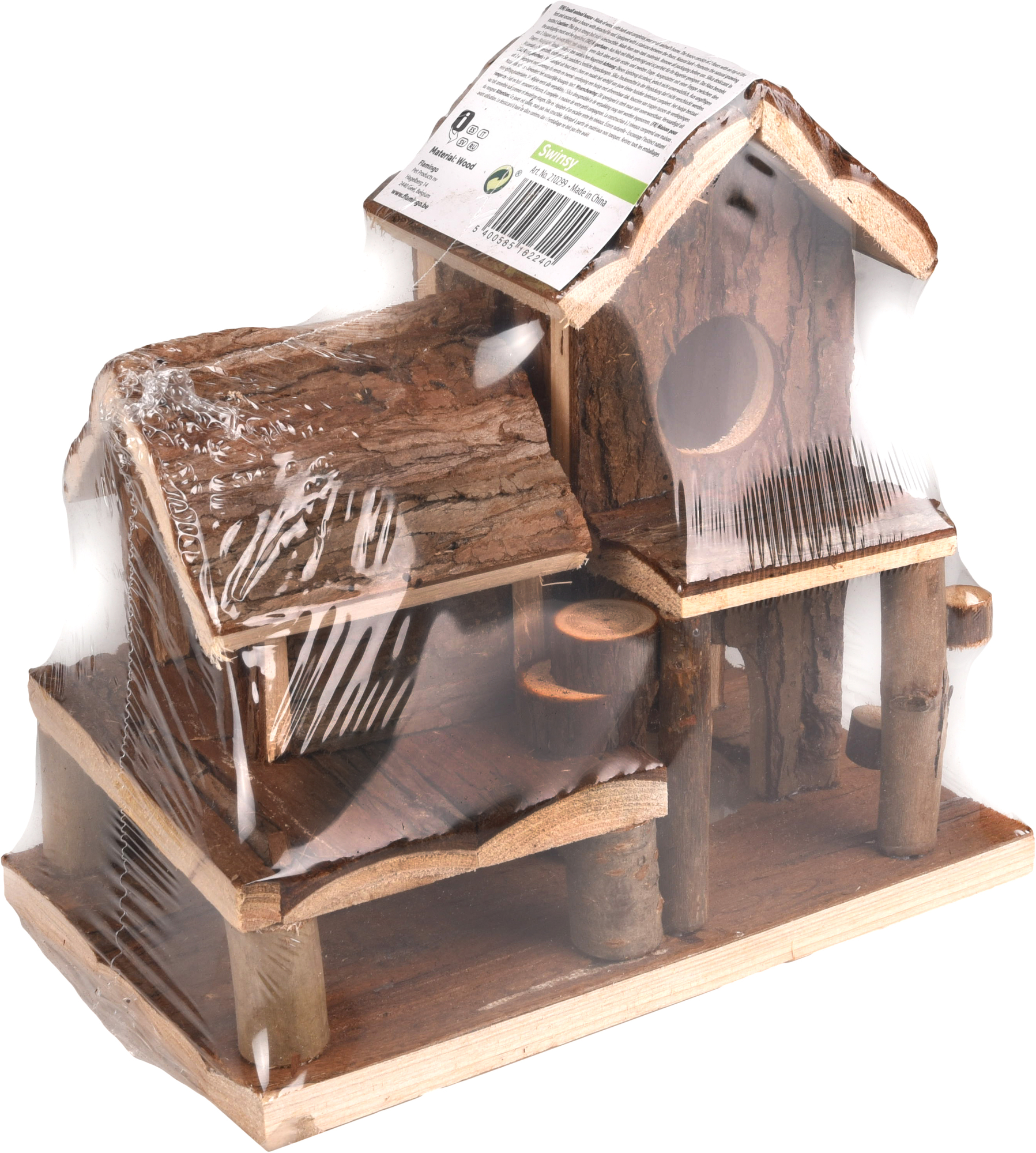 Flamingo Small animal house Swinsy Brown