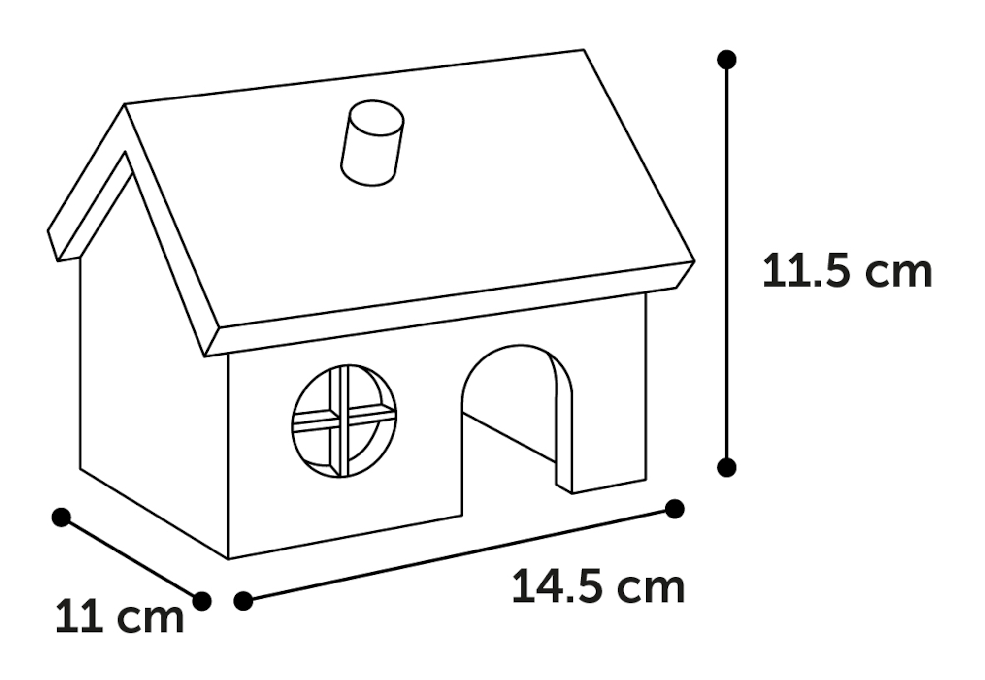 Flamingo Knaagdierhuis Grity Bruin