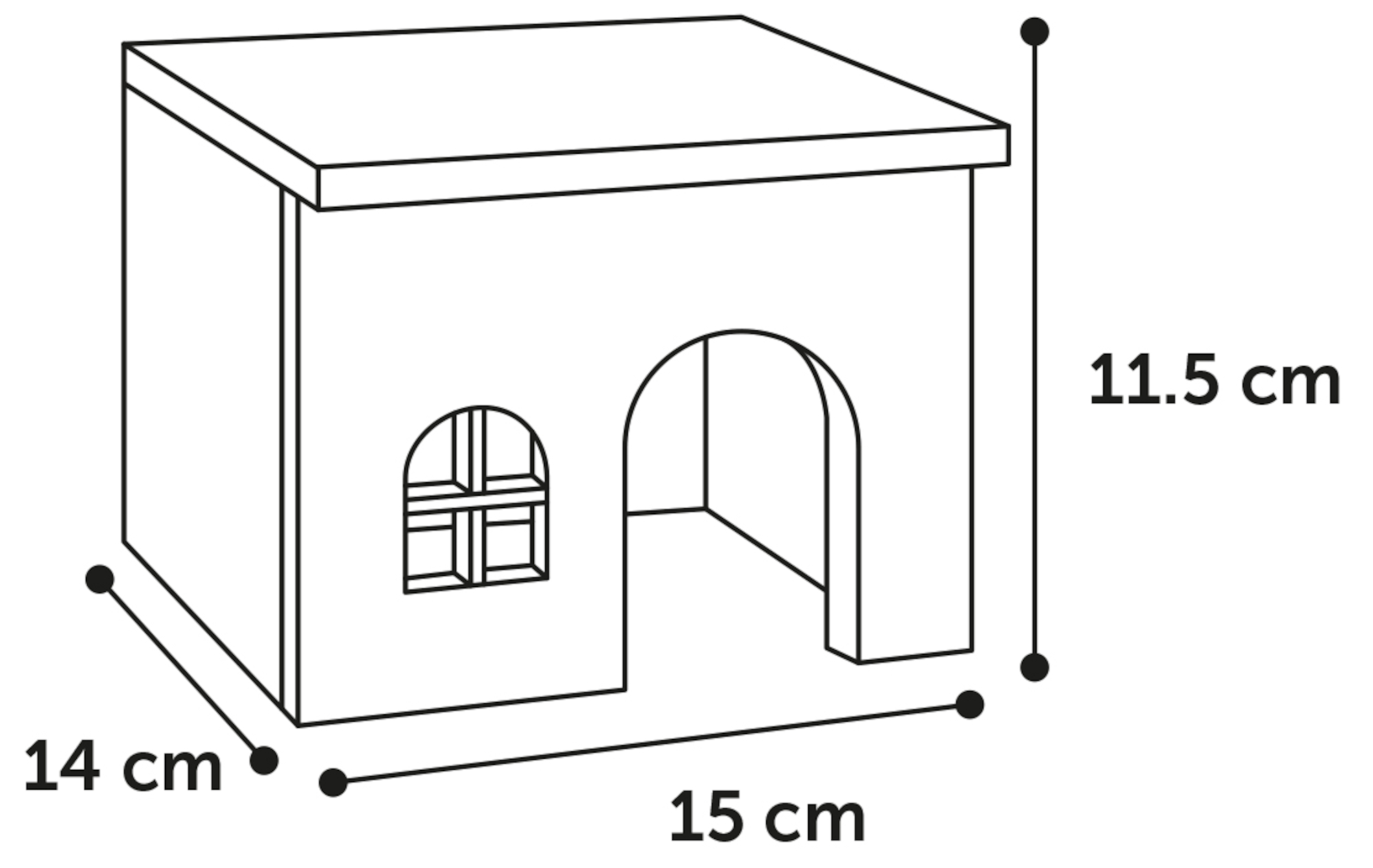 Flamingo Small animal house Mody Natural