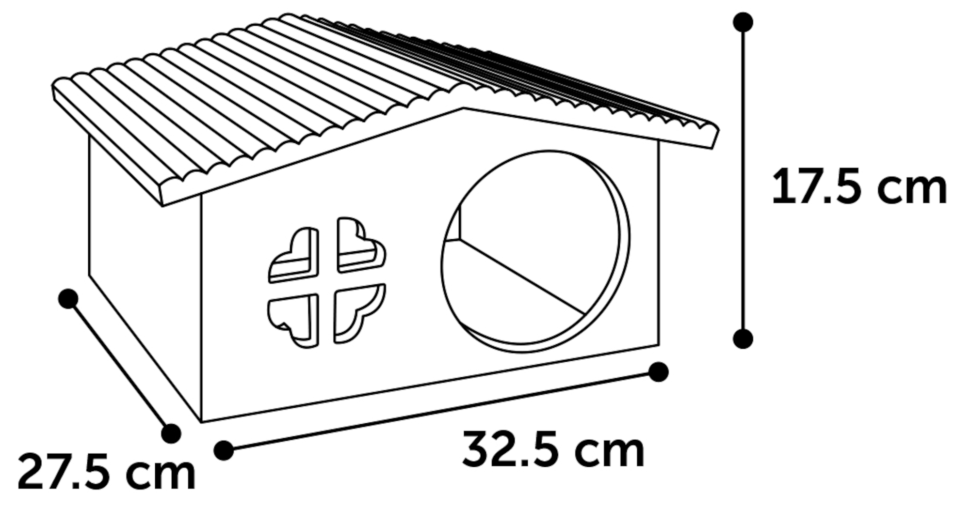 Flamingo Small animal house Stally Natural