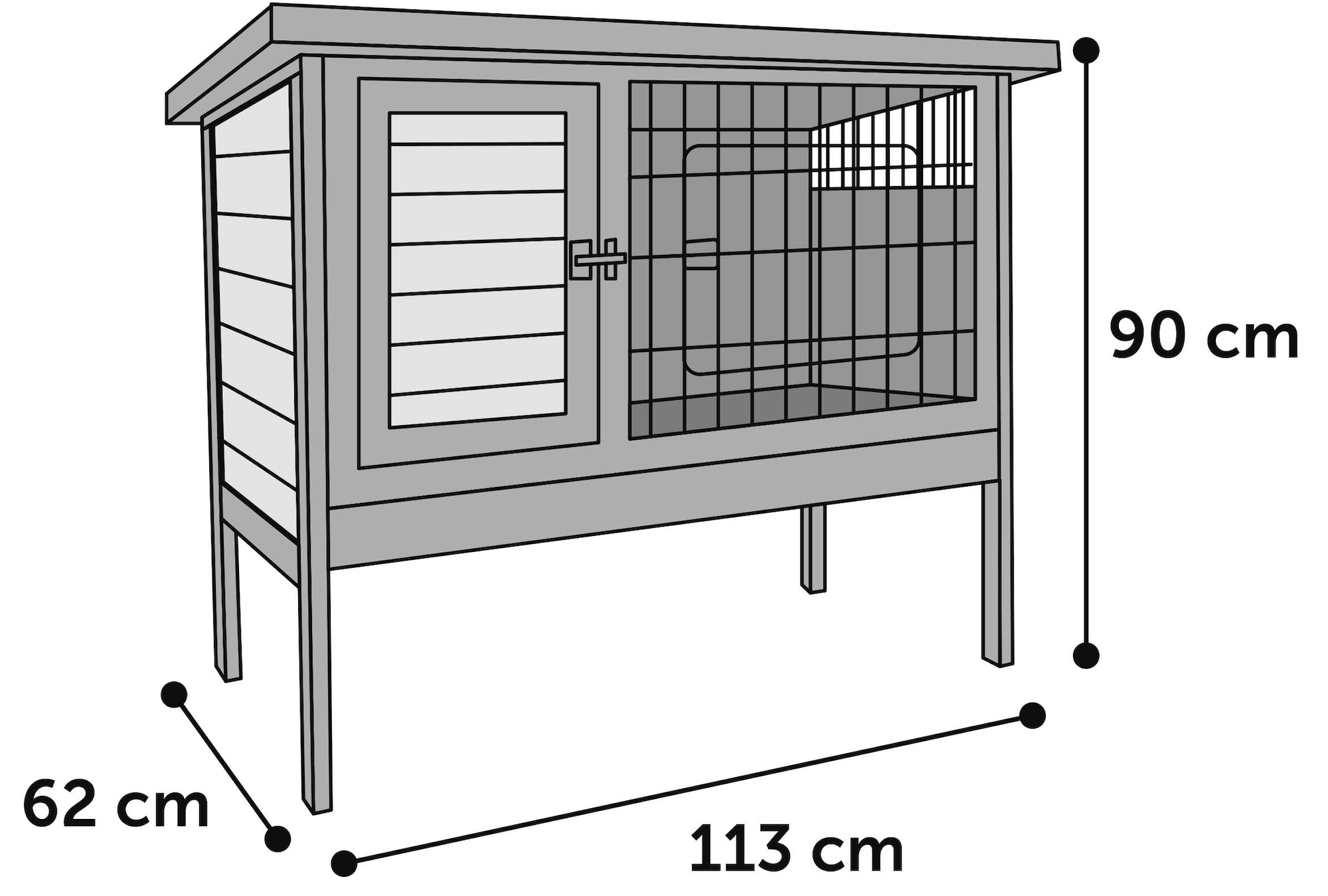 Flamingo Rabbit hutch Bugs Ramos Brown