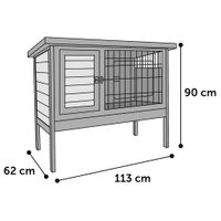 Flamingo Rabbit hutch Bugs Ramos Brown