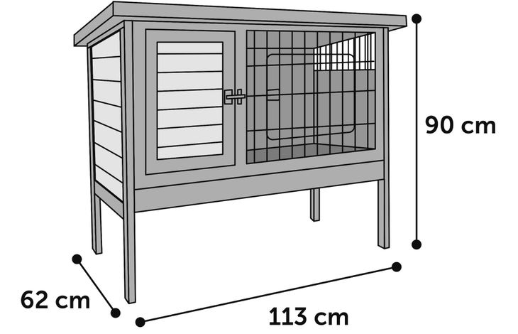 Flamingo Rabbit hutch Bugs Ramos Brown