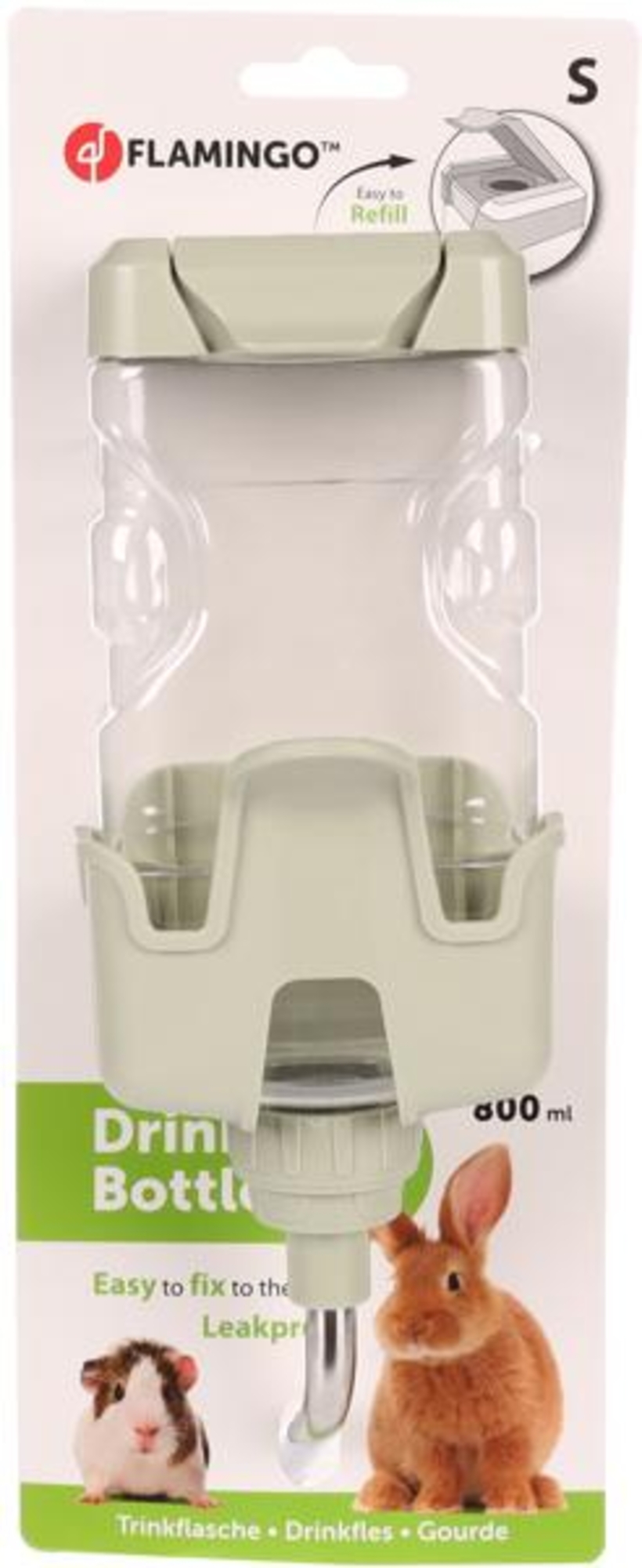 Flamingo Drinking bottle Jora Light green