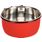 Eet- en drinkpot Avaro Rond Zwart & Rood & Zilver