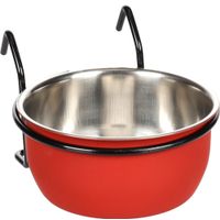 Flamingo Eet- en drinkpot Avaro Rond Rood & Zilver