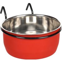Flamingo Eet- en drinkpot Avaro Rond Rood & Zilver