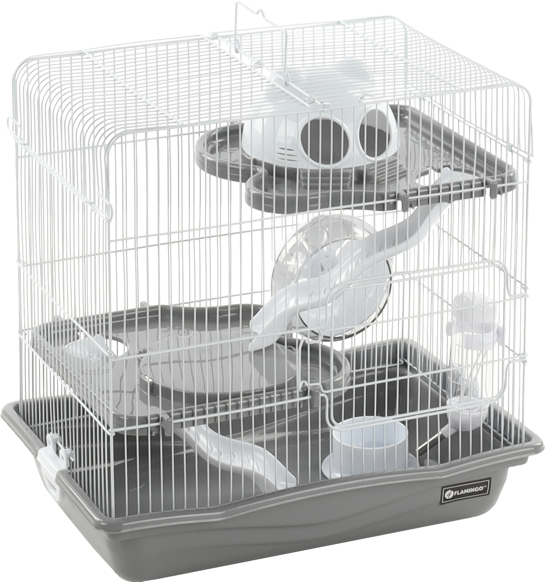 grey hamster cage