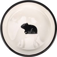 Flamingo Futter- und Trinknapf Meerschweinchen Nala Rund Schwarz & Weiß