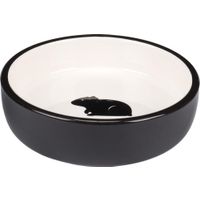 Flamingo Futter- und Trinknapf Meerschweinchen Nala Rund Schwarz & Weiß