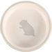 Gamelle pour la nourriture et l'eau Hamster Souris Mylo Rond Gris clair & Blanc