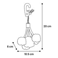 Flamingo Giocattolo Crups Pompon Mix