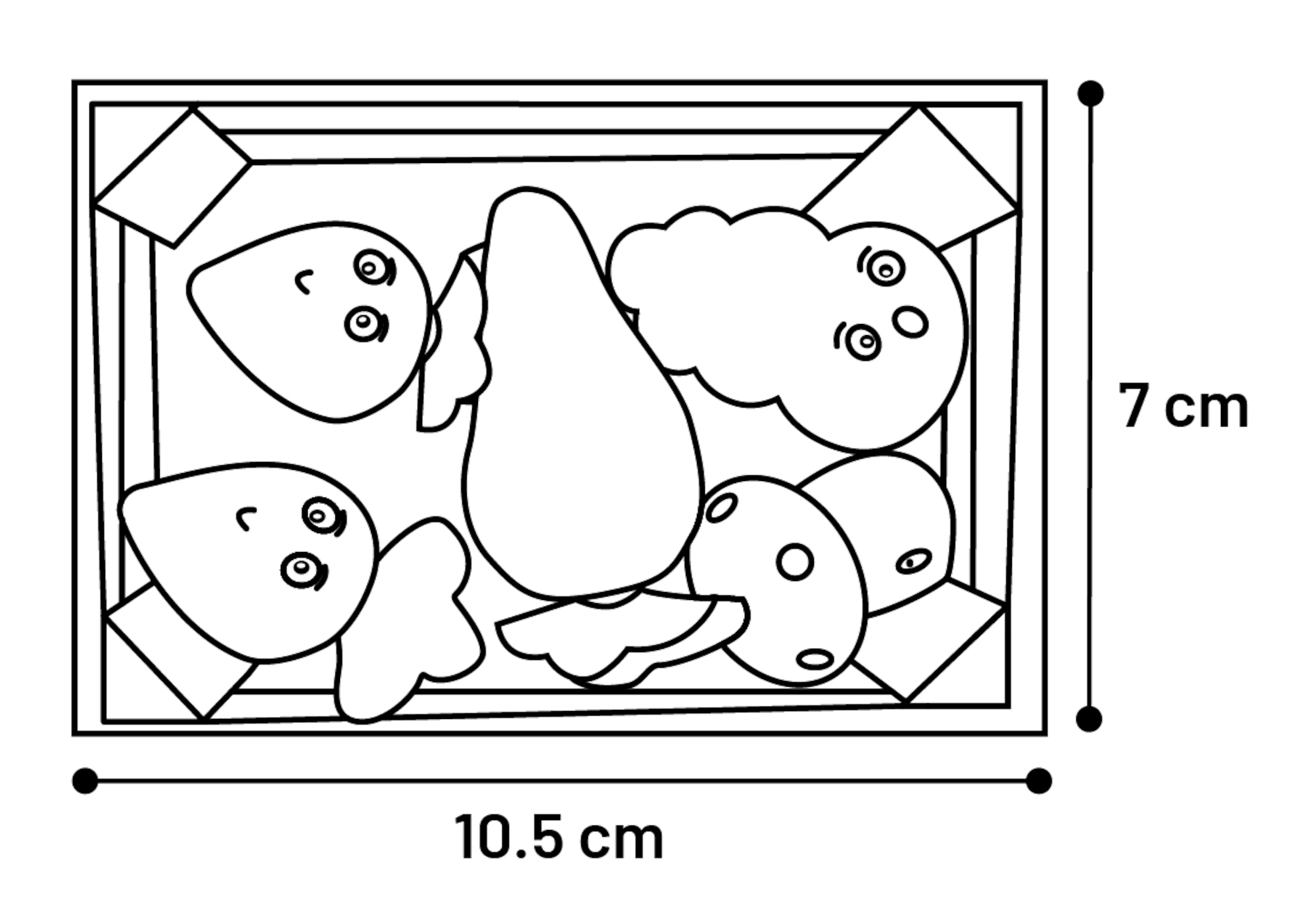 Flamingo Nibble wood Groecha Mix
