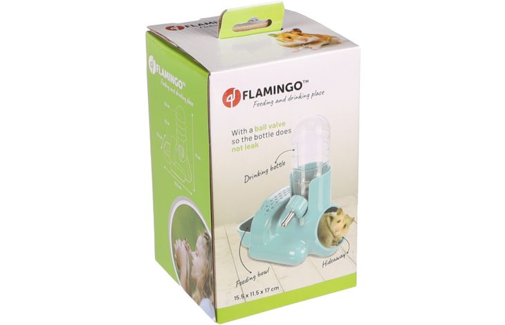 Flamingo Drinkfles & Eetpot Hamtaro Petrol