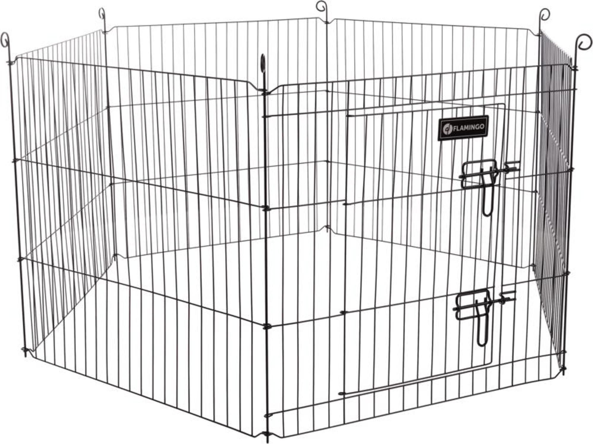 Flamingo Small animal pen Zippo Black