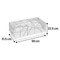 Flamingo Hamsterkooi Jing Zwart Grijs
