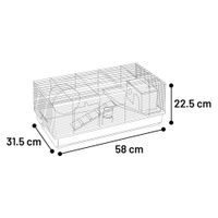 Flamingo Hamster cage Jang Black Grey