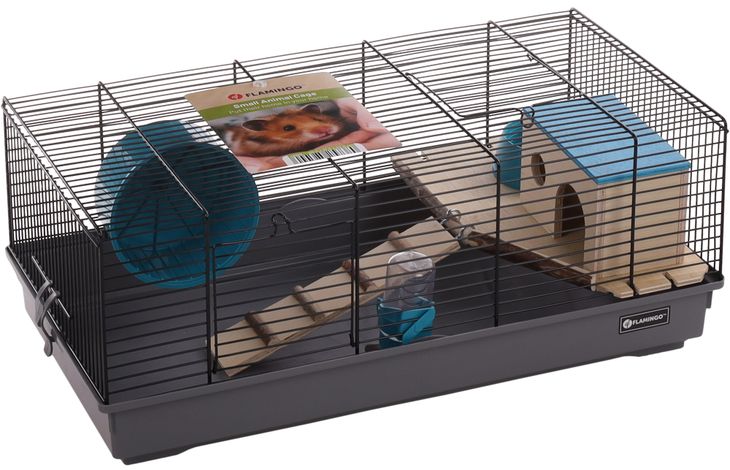 Flamingo Hamster cage Jang Black Grey