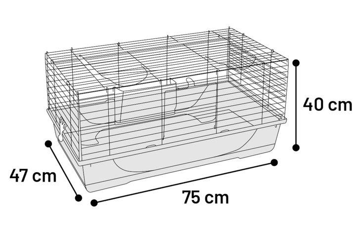 Flamingo Cage Mobi Grey Black