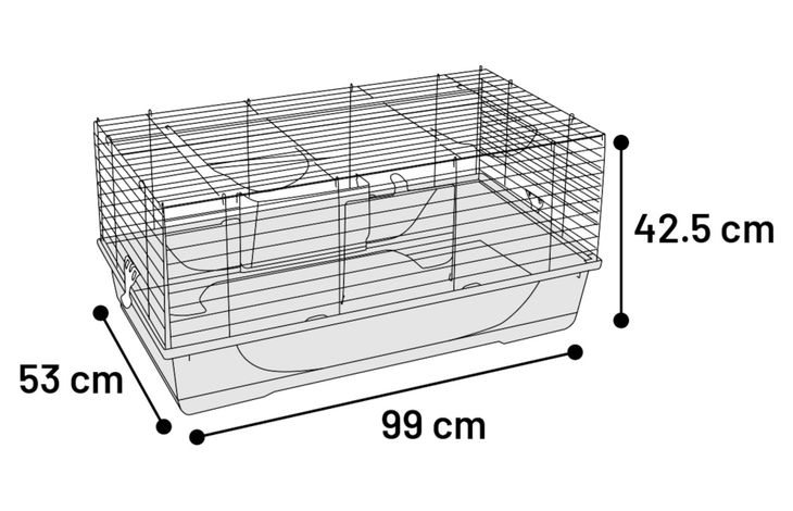 Flamingo Cage Mobi Grey Black