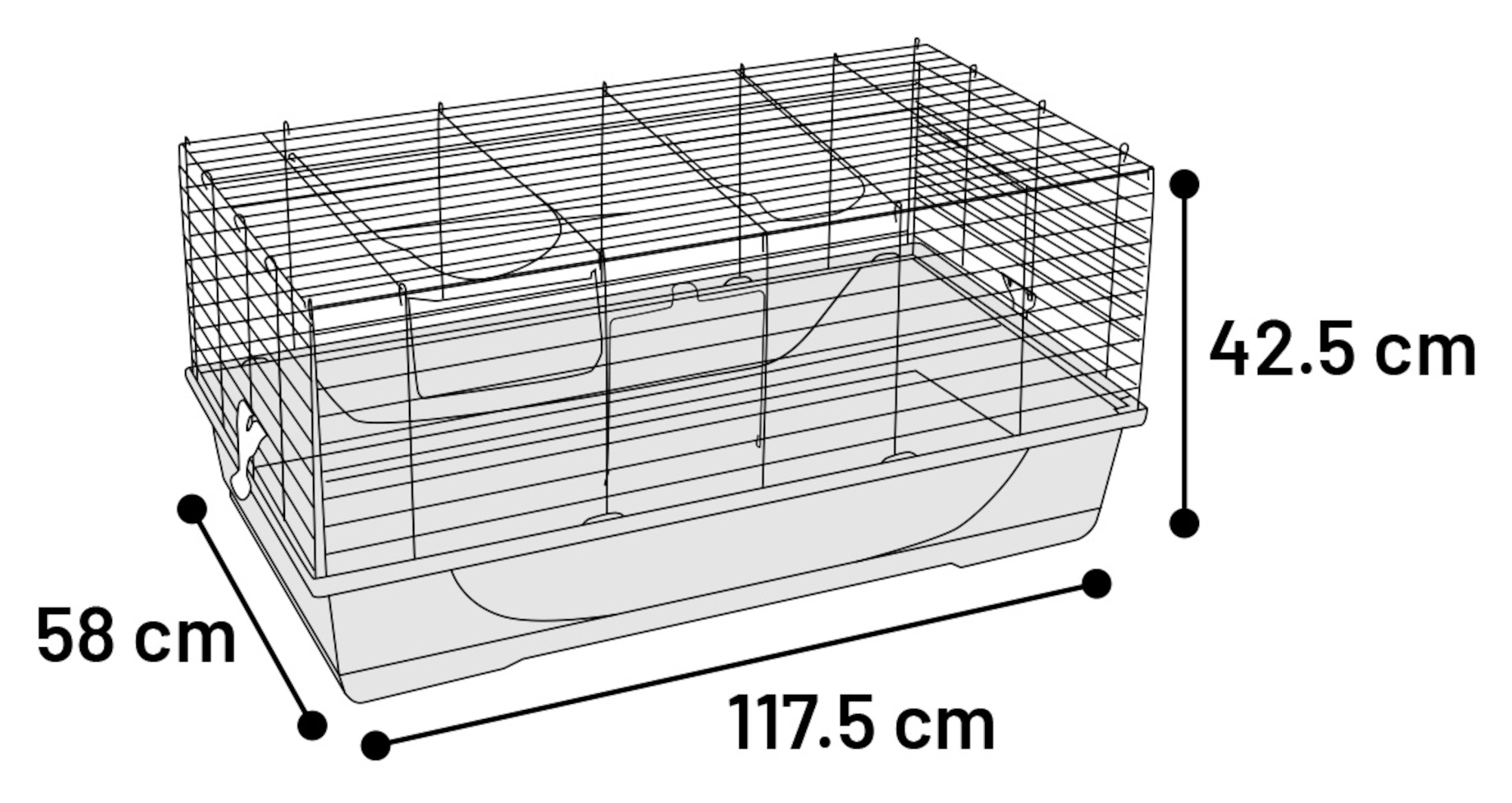 Flamingo Cage Mobi Grey Black