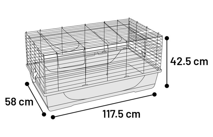 Flamingo Cage Mobi Grey Black