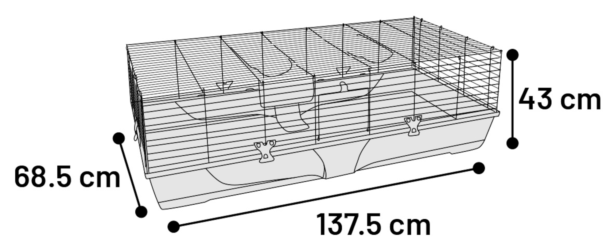 Flamingo Cage Mobi Grey Black