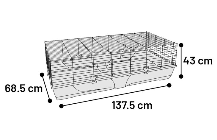 Flamingo Cage Mobi Grey Black