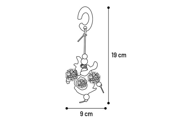 Flamingo Giocattolo Nabur  con pallina Mix