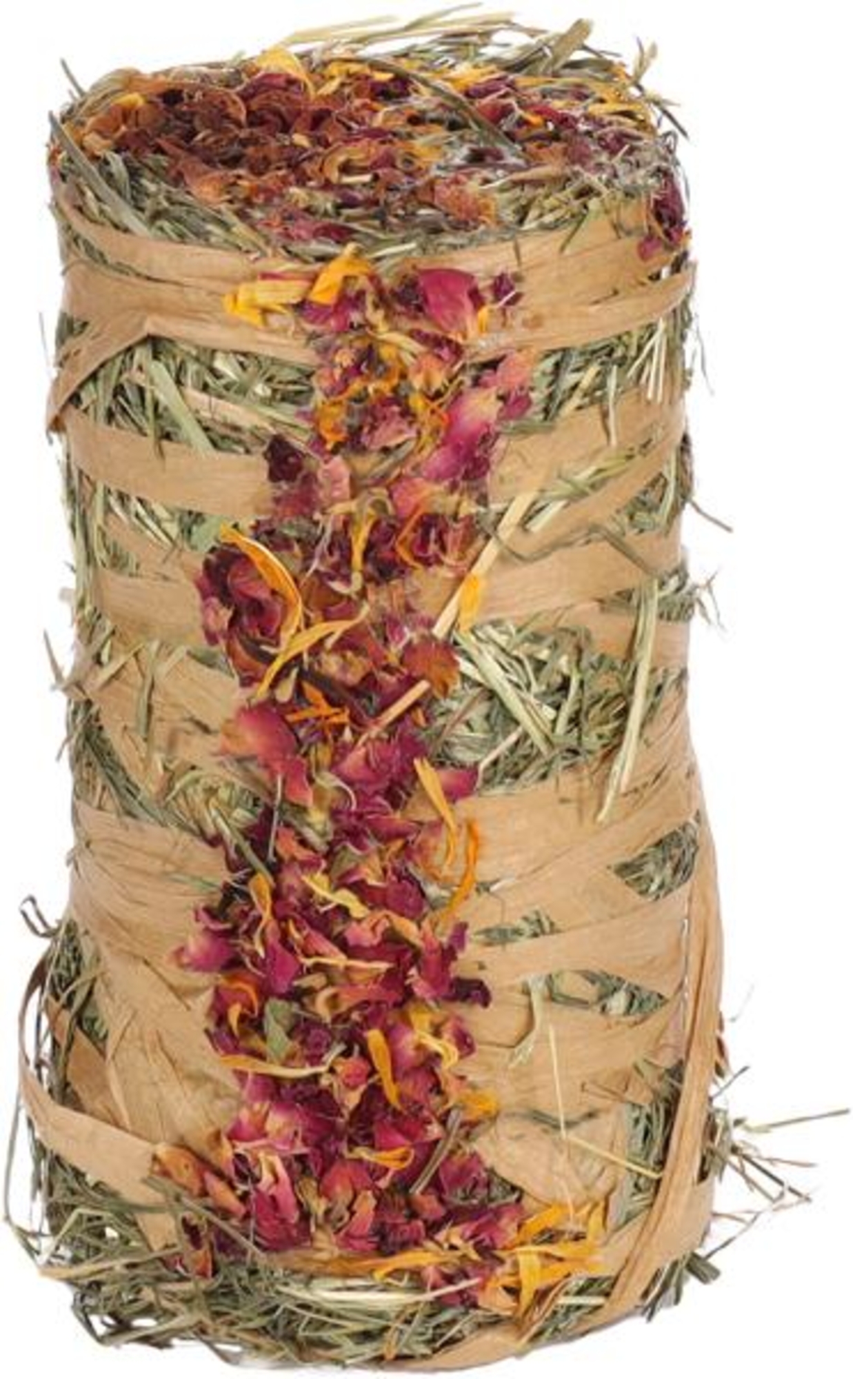 Flamingo Snacks Hay roll with flowers 