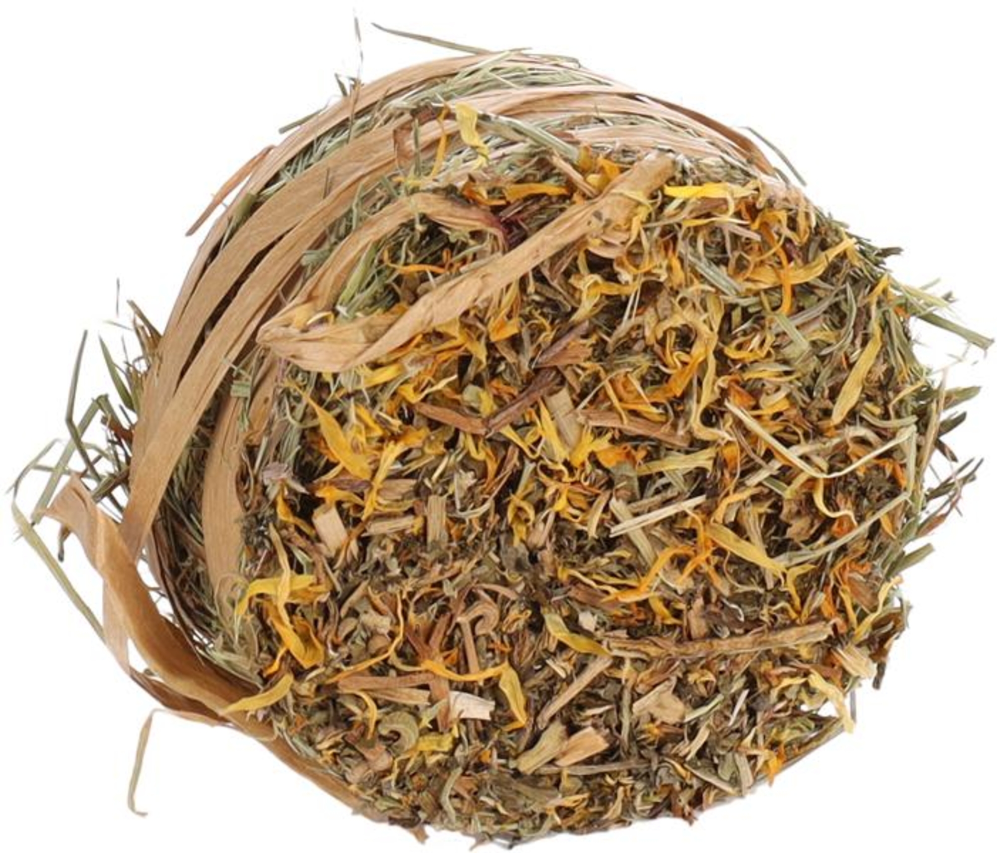 Flamingo Snacks Hay roll with marigold & dandelion