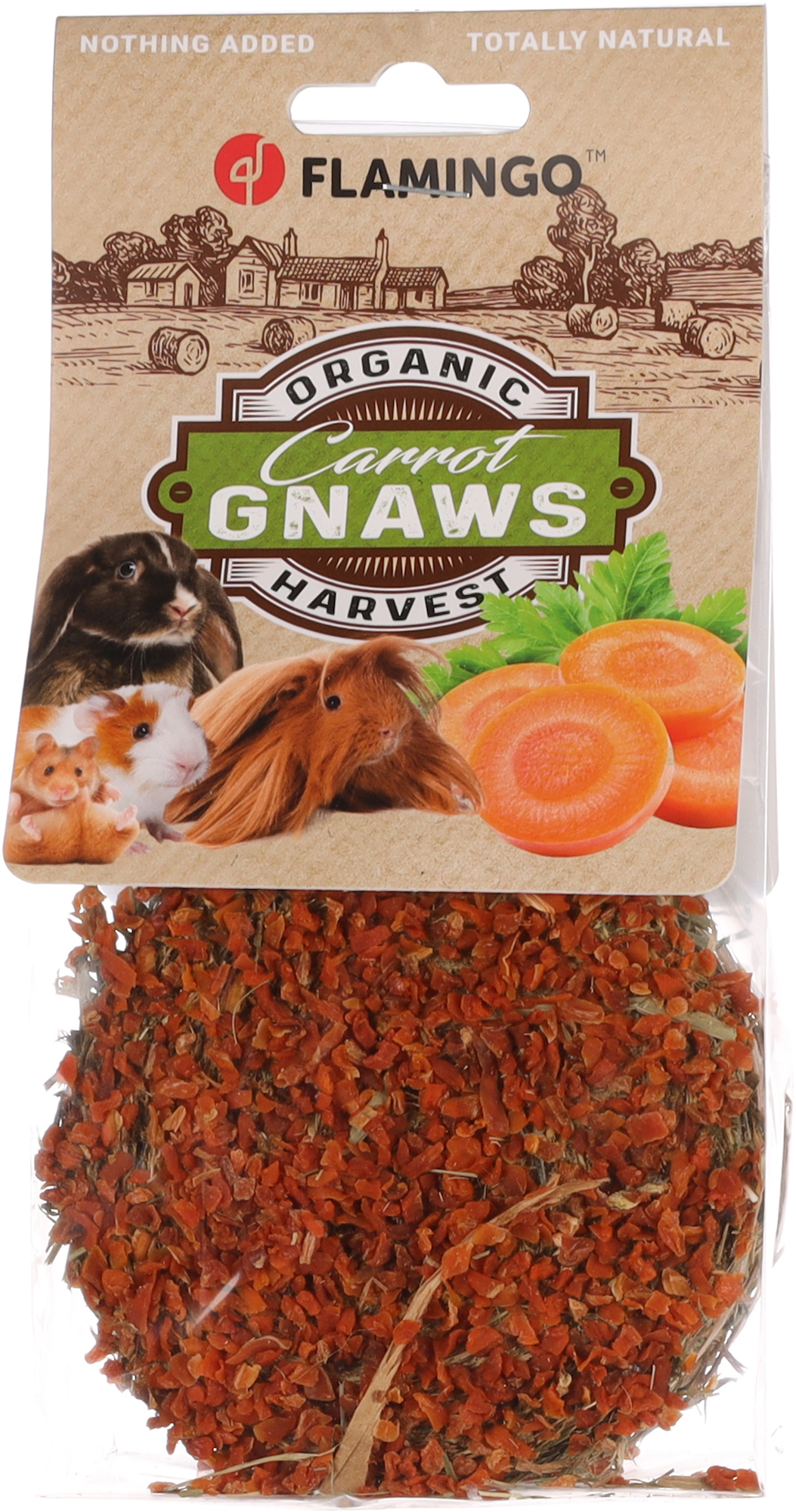 Flamingo Snacks Hay roll with carrot 