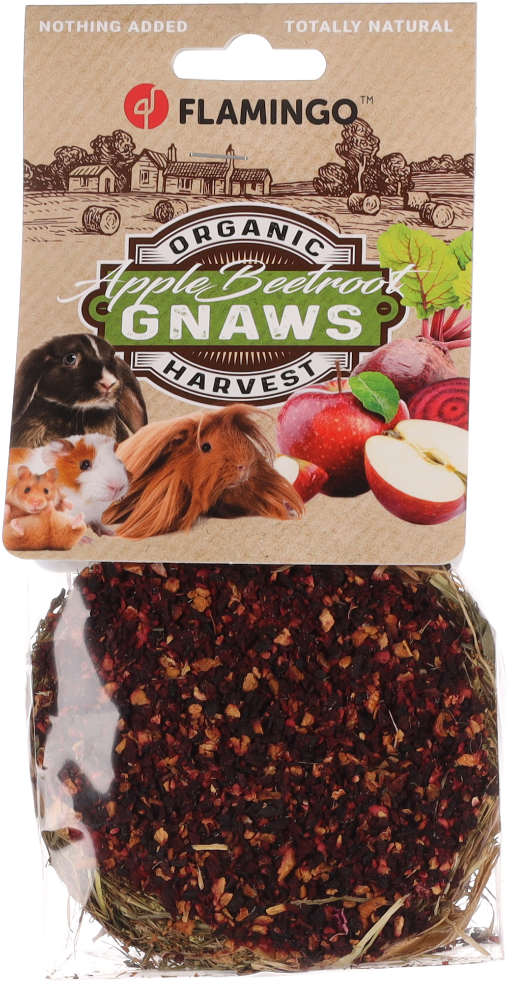 Flamingo Snacks Hay roll with apple & beetroot