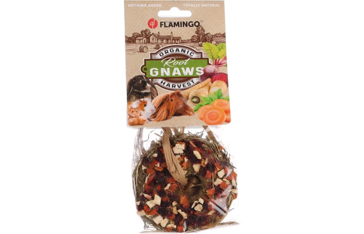 Flamingo Snacks Hay donut with parsnip, beetroot & carrot