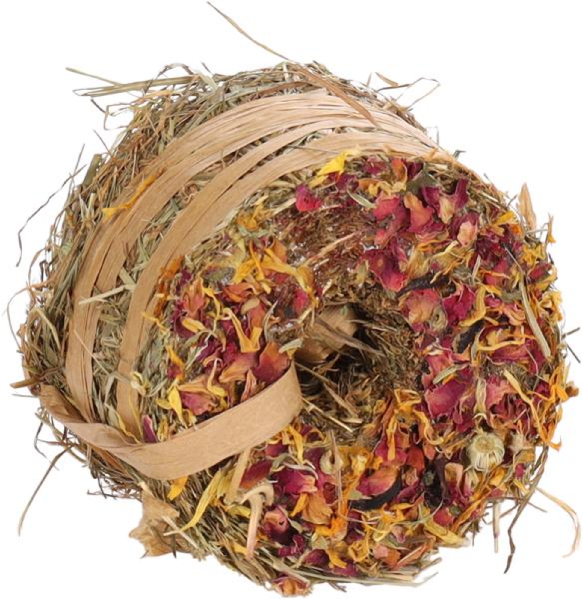 Flamingo Snacks Donut al fieno con calendula & petali di rosa