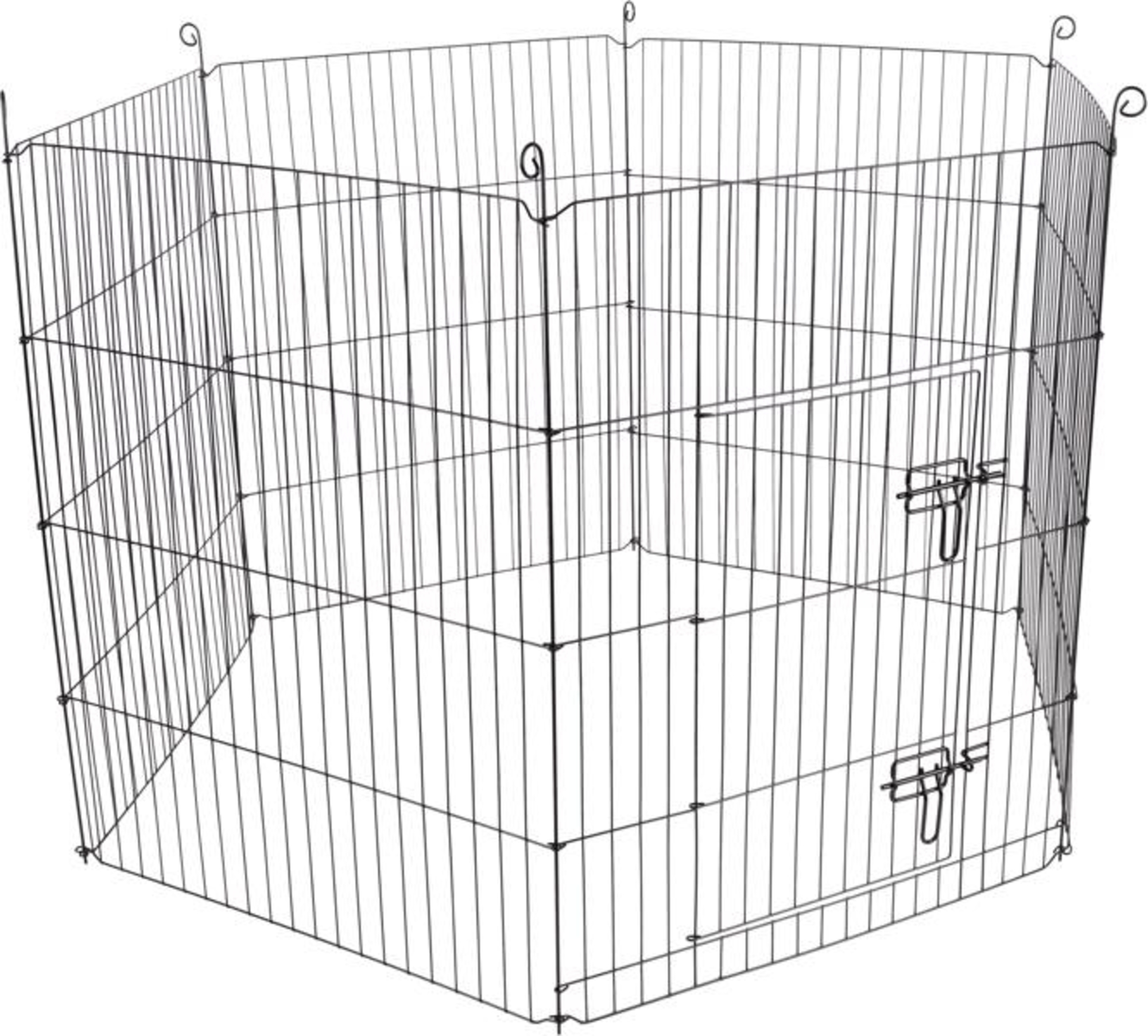 Flamingo Small animal pen Zippo Black