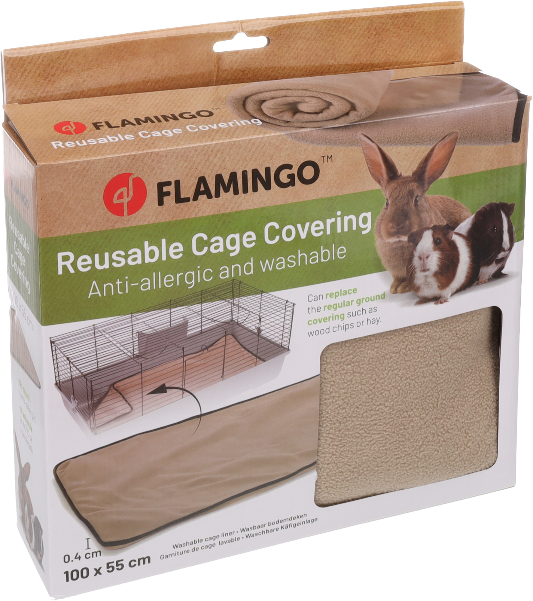 Flamingo Decke Riley Taupe