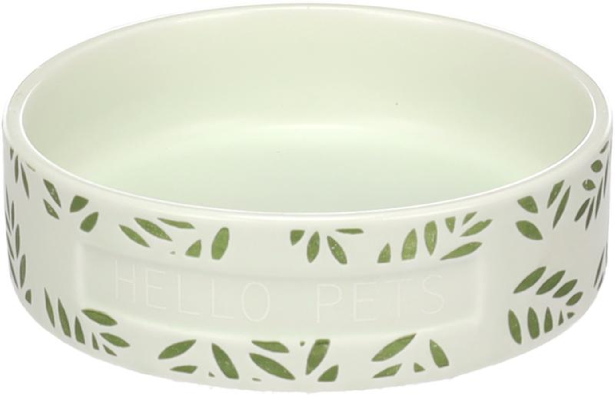 Flamingo Feeding and drinking bowl Guinea pig Leafs Round Green