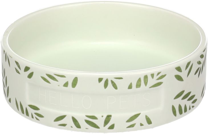 Flamingo Eet- en drinkpot Cavia Leafs Rond Groen