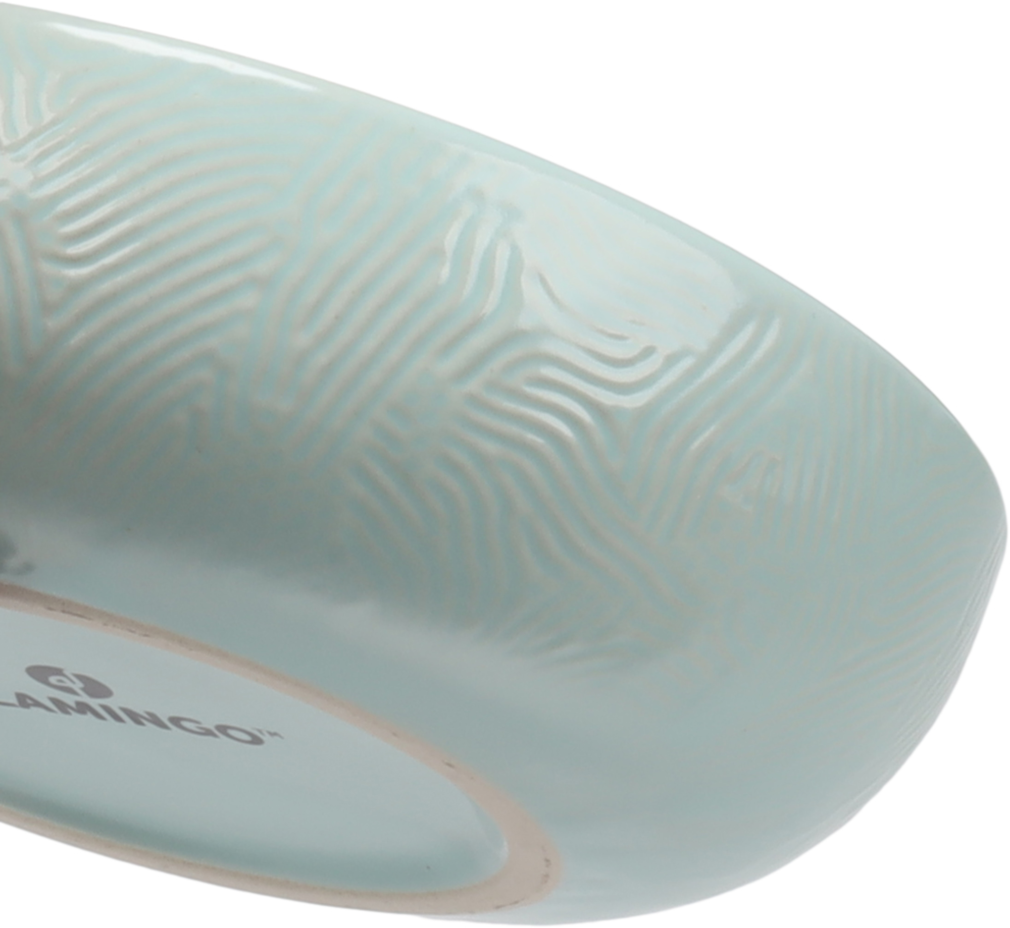 Flamingo Feeding and drinking bowl Guinea pig Tabi Round Light blue