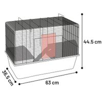 Flamingo Hamsterkooi Rafi Grijs
