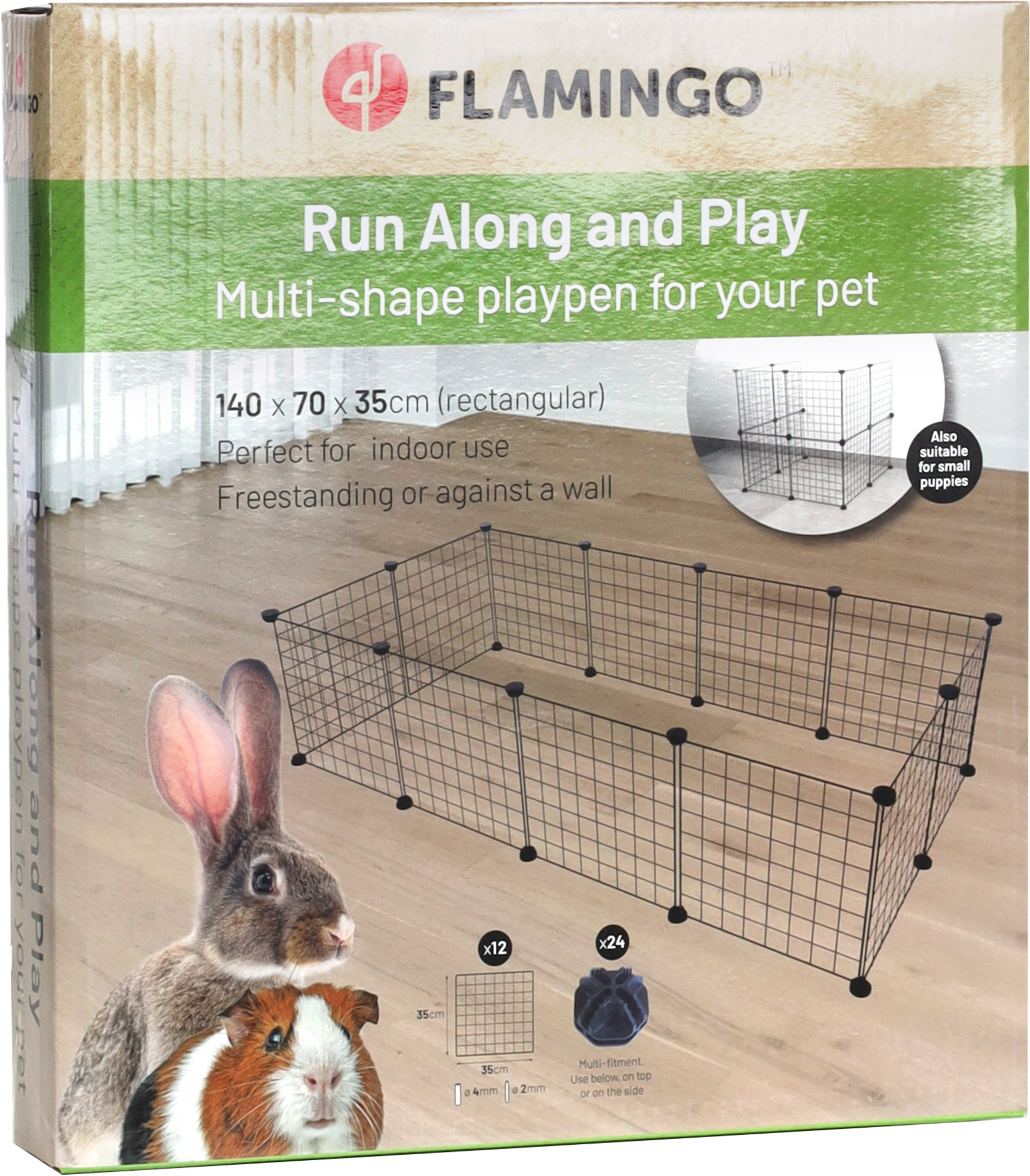 Flamingo Enclos pour rongeurs Peter Noir