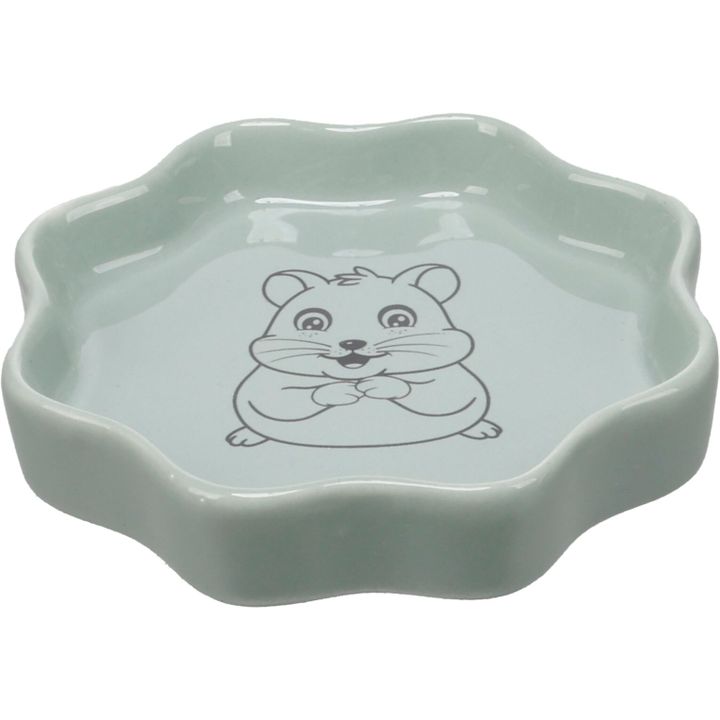 Eet- en drinkpot Snuffy Rond Muntgroen | 210500 | Flamingo Pet Products