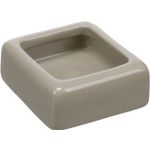 Gamelle à nourriture et à eau Snuffy Carré Taupe
