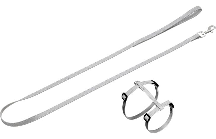 Flamingo Harness with leash Grey