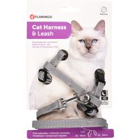 Flamingo Harness with leash Grey