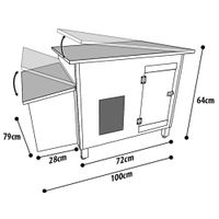 Flamingo Kippenhok Ginger Classic Bruin